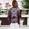 Anna-Kaci Women's Short Embroidered Lace Duster Crop Cardigan - 3 of 4
