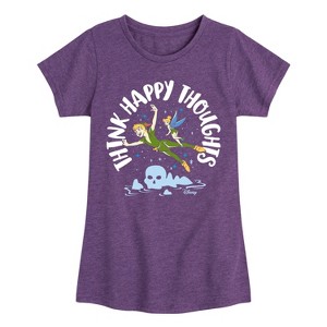 Girls' - Disney - Peter Pan Fitted Short Sleeve Graphic T-Shirt - 1 of 4