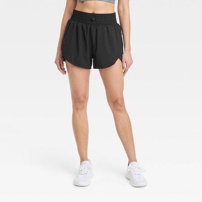 Kickstart High Waist FlexiRib Mini Shorts in Black