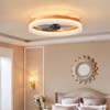 DOMETOUR Ceiling Fans with Lights Dimmable LED Embedded installation of thin modern ceiling fans(Orange) - 4 of 4