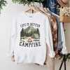 Simply Sage Market Women's Graphic Sweatshirt Life Is Better By The Campfire Tent - 3 of 4