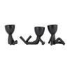 Sagebrook Home Set of 3 People Planters - Ceramic 8" Sitting Human Figurines For Home or Office Decor - Creative Plant - 3 of 4