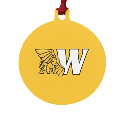 Missouri Western State University Primary Logo Aluminum Holiday Christmas Tree Ornament