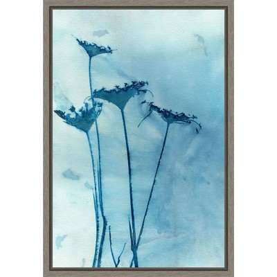 Amanti Art Blue Anne (Flower) by Krista Mccurdy Canvas Wall Art Print Framed 16 x 23-in.