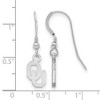 Black Bow Jewelry Sterling Silver Oklahoma Sooners NCAA Dangle Earrings - 2 of 3