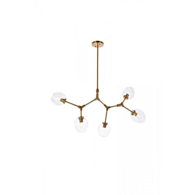 Elegant Lighting Cavoli 5 lights brass chandelier