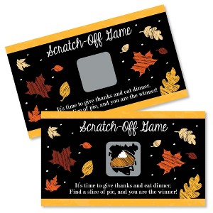 Big Dot of Happiness Give Thanks - Thanksgiving Party Game Scratch Off Cards - 22 Count - 1 of 4