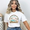 Simply Sage Market Women's Better At The Beach Wave Short Sleeve Garment Dyed Tee - 2 of 2