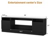 Modern TV Stand for TVs Up to 75'', 70" Wooden Entertainment Center with Storage, Compatible with 36" Electric Fireplace (Fireplace Not Included) - 3 of 4