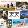 Gymax 2-pack Folding Fishing Stools Lightweight Portable Slacker Chairs with Heavy Duty Metal Frame - 4 of 4