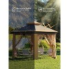 Pop Up Gazebo Screen Tent, Hexagonal Instant Gazebo Tents with Mosquito Netting Outdoor Canopy, 6 Sided Sun Shelter 13x13ft with Mesh Netting - 4 of 4