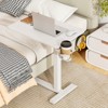 Tangkula Mobile Standing Desk Height Adjustable Overbed Bedside Table w/ Cup Holder & Headphone Hook - 3 of 4