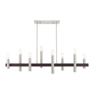 Livex Lighting Helsinki 8 - Light Chandelier in  Brushed Nickel