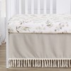 Sweet Jojo Designs Boy or Girl Gender Neutral Unisex Baby Crib Bedding Set - Botanical Floral Leaf Linen Beige and Off White 4pc - 4 of 4