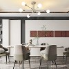 POWLIG 6-Light Nickel Mid Century Modern Nordic Sputnik Chandelier Flush Mount - 3 of 4