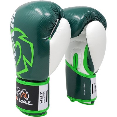 Rival Boxing RB7 Fitness Plus Hook and Loop Bag Gloves - Green/White