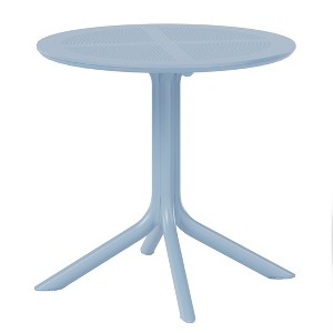 WestinTrends Playa 31.5" Round Plastic Outdoor Patio Dining Table for 4 - 1 of 4