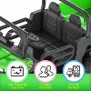 24V 4WD 6-Wheel 2-Seater Kids Ride-On Dump Truck, Remote Control, 4×75W Motors, LED Lights, Music, Functional Dump Bed - 4 of 4