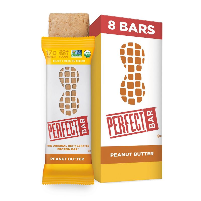 Perfect Bar Peanut Butter Refrigerated Protein Bar - 60oz/24ct, 1 of 12