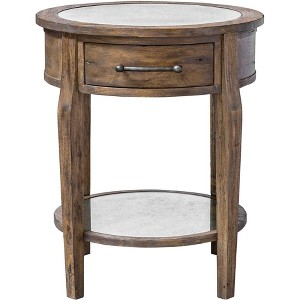 Uttermost Raelynn 28.5" High Mirror Top Wood Side Table - 1 of 1