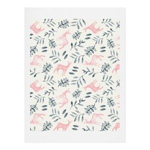 11"x14" Little Arrow Design Co Woodland In Pink Art Print: Bohemian Style, Matte Finish - Deny Designs - 1 of 1