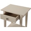 NicBex Nightstand with Storage Drawer Contemporary Side Table with Open Storage Shelf for Bedroom,Living Room - 4 of 4