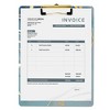 Okuna Outpost 2 Pack Decorative Blue Marble Clipboards, A4 Letter Size with Gold Low Profile Metal Clip (9 x 12 In) - 3 of 4