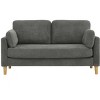 TiramisuBest Gray Modern Minimalist 2-Seater Sofa - 2 of 4