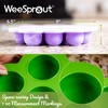 WeeSprout Silicone Freezer Tray w/ Clip on Lid Perfect Food Storage Container for Homemade Baby Food - 4 of 4