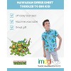 Teenage Mutant Ninja Turtles Leonardo Michelangelo Raphael Hawaiian Button Down Shirt Toddler to Big Kid - 3 of 4