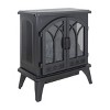 SEVOBAL Fireplace Insert Heater Mantel 3D Flame Quartz Fireplace Stove Bottom Air Outlet Fire Place Panoramic 3-Side View, Black, 28.15"*15.35"*26.57" - 4 of 4
