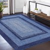 Living Room Rug, Washable Braided Rug, Non Slip Accent Carpet Braided Print, Indoor Rustic Area Rug Border Carpet for Bedroom Home Decor - 3 of 4