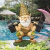 Design Toscano Atlas, The Athletic Weightlifting Gnome Statue - 2 of 4