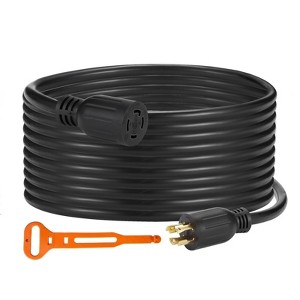 30A 10AWG Generator Extension Cord, Heavy Duty 4-Conductor Generator Power Cable with Weatherproof PVC Jacket, Suitable for Welding Machines - 1 of 4