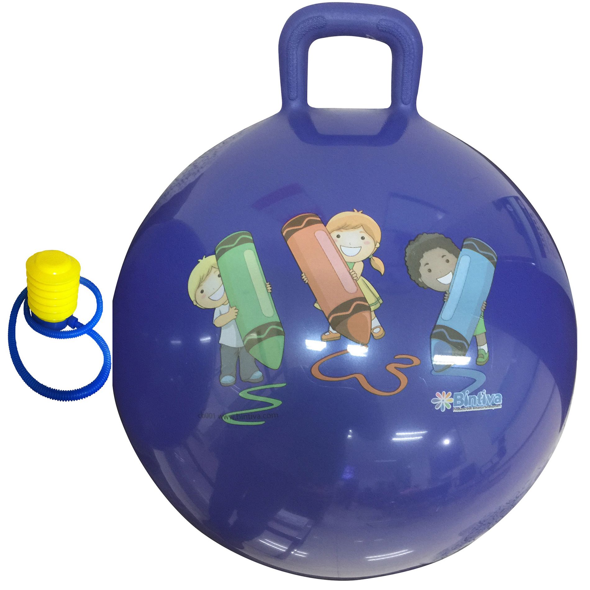 Bintiva Hippity Hop 18 Inch Jump Ball With Foot Pump