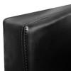 vidaXL Armchair with Chrome Base Black Faux Leather - 4 of 4