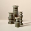 Spindle Figural Sculpted Pillar Candle Green - Hearth & Hand™ with Magnolia - 4 of 4