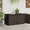 vidaXL Patio Storage Cabinet Brown 43.3 in.x21.7 in.x23.8 in. Poly Rattan - 3 of 4