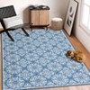 Area Rug Machine Washable Rug Non Slip Non Shedding Large Indoor Carpet Floral Low Pile Foldable Stain Resistant Rugs for Bedroom Living Room - 3 of 4