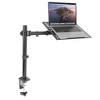 Mount-It! Laptop Desk Mount | Full Motion Laptop Arm with Vented Tray | Clamp and Grommet Base | Laptop Tray Works with Screens Up to 17" Inches - 2 of 4