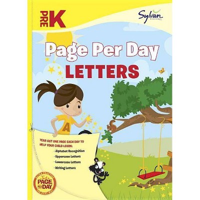  Pre-K Page Per Day: Letters - (Paperback) 