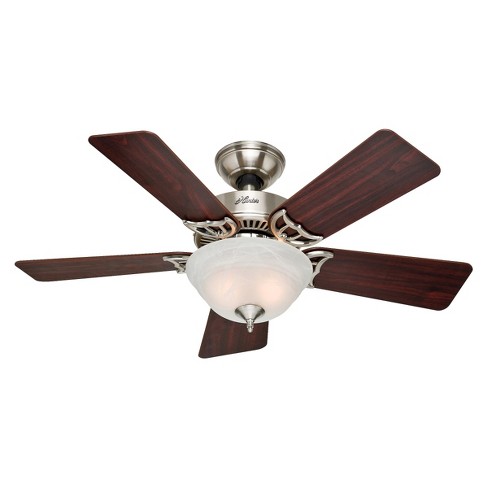 Kensington Led Lighted Ceiling Fan Brown Hunter Fan