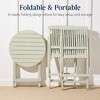 Best Choice Products 3-Piece Acacia Wood Bistro Set, Folding Patio Furniture w/ 2 Chairs, Table - 3 of 4