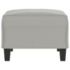 vidaXL Footstool Light Gray 27.6 in.x21.7 in.x16.1 in. Microfiber Fabric - 4 of 4