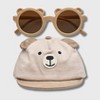 Wander & Dream Infant Bear Hat & Sunglasses Set for Boys & Girls (Infants) - 2 of 4