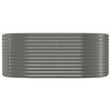 vidaXL Garden Raised Bed Powder-coated Steel 59.8"x31.5"x26.8" Anthracite - 3 of 4