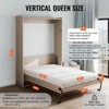 VEVOR Murphy Bed Kit,Queen Size,Vertical Deluxe DIY Wall Bed Mechanical Hardware Kit, Pneumatic Lever Heavy Duty Bed Frame Support, Folding Bed ,Black - 4 of 4