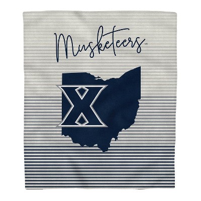 NCAA Xavier Musketeers Ultra Fleece State Stripe Blanket