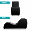 Mjkone Velvet Yoga Chaise Lounges, Modern Curved Yoga Chairs for Adults, Small Chaise Lounges Chair for Stretching, Relaxation, Exercise - 4 of 4