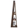 Maliang 360¡ã Swivel Jewelry Cabinet with Full Length Mirror, Brown - 4 of 4
